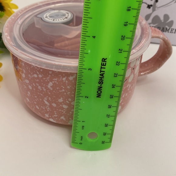 Ramen or soup mug/bowl with cover NWT cherry blossom floral design - Picture 10 of 16